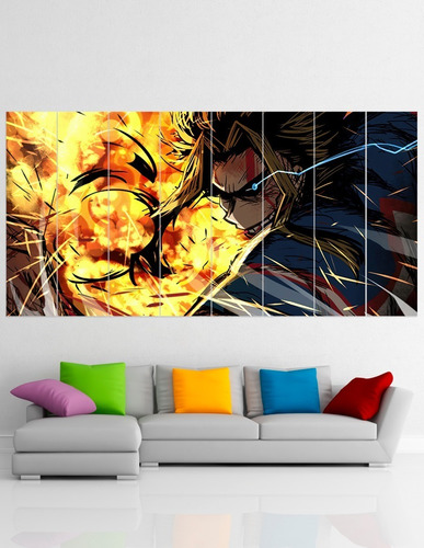 Cuadro Poliptico All Might My Hero Academia Xxl 192cmx 100cm