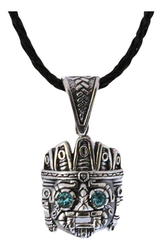 Dije De Plata 925 Dios Tlaloc Maya Azteca Joyería Gamma