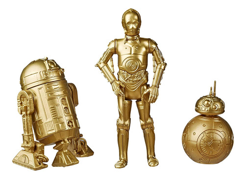 Figuras De Acción Star Wars Skywalker Saga C-3po, Bb-8 Y R2-