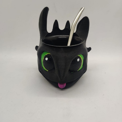 Imagen 3 de 3 de Mate Chimuelo Impreso En 3d