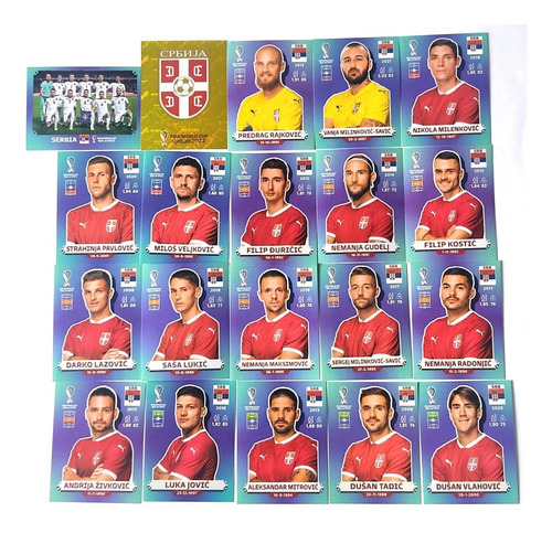 Selección A Elegir: Serbia Suiza O Camerún P/álbum Qatar 22