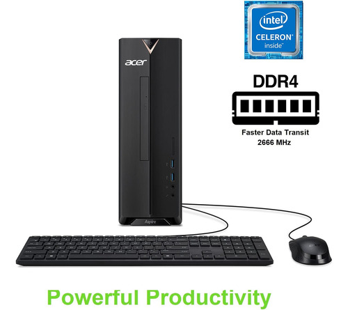 Acer Aspire Xc-830-ua91 Desktop | Intel Celeron J4125 Proces