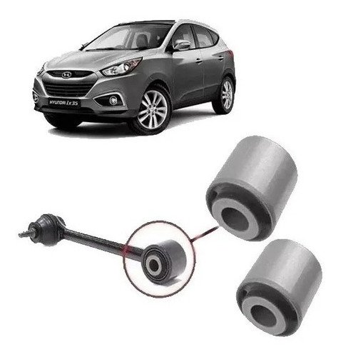 2 Buchas Braço Auxiliar Traseiro Hyundai Ix35 2.0 Ano: 2013