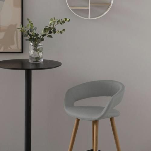 Taburete Medio 66 Tapiz Grace Gris