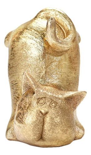 Estatua De Gato Figurina De Animales Fun Estilo C