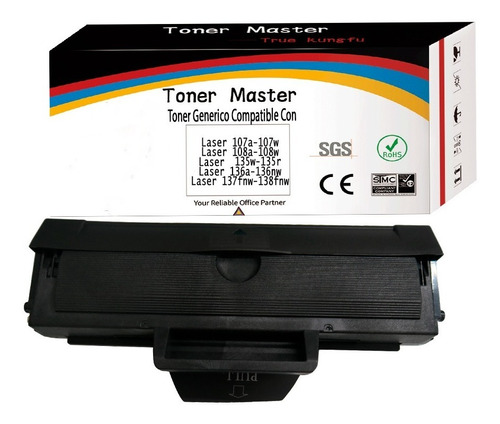 2 Toner Genérico Laser 107a 107w Mfp135 Mfp137  Ref 105a 