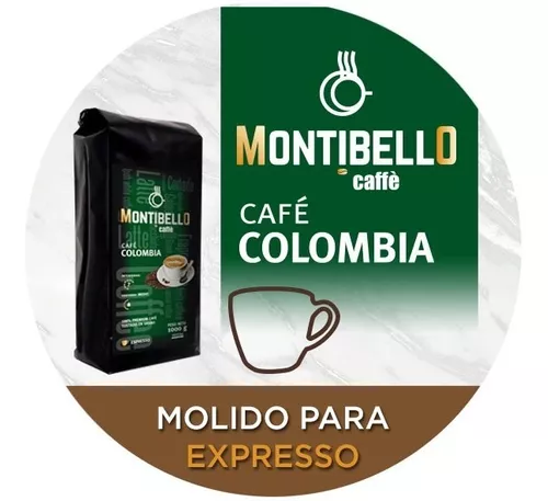 Cafetera Italiana Hudson 6p + Cafe Montibello Brasil 500g
