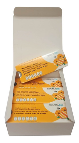 Caramelos De Miel De Abeja Y Mentol, Caja Con 12 Pz