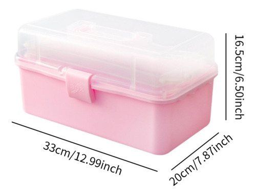 Caja De Almacenamiento De Bloques De Construcción Caja Rosa