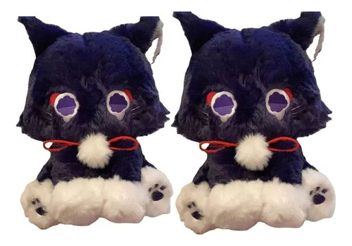 2pcs Genshin Impact Scaramouche Gatos Peluche Muñeca Regalo