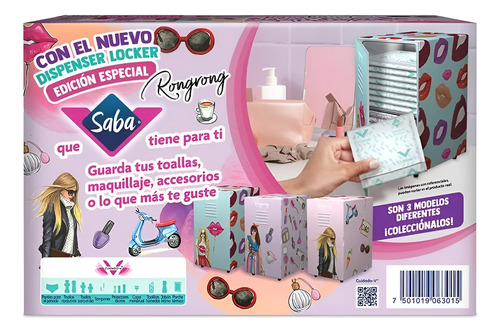 38 Toallas Ultradelgadas Sensitiv+dispenser Locker Rongrong