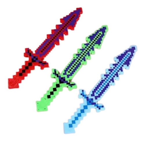 Figura Mazo Espada Minecraft  Con Luces Y Sonido De 66 Cm