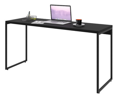 Mesa De Escritório Escrivaninha 150cm Dynamica Industrial C0 Cor Preto