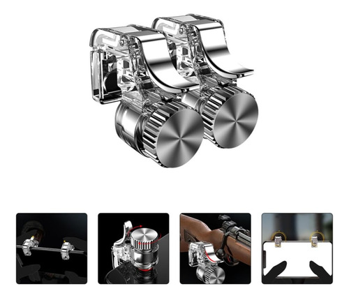 Gatillos Gamer R1 L1 Metálicos Ajustables Para Teléfonos