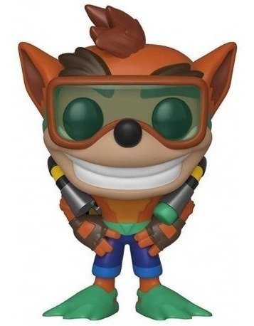 Funko Pop Crash Bandicoot 421 Crash With Scuba Gear M4e