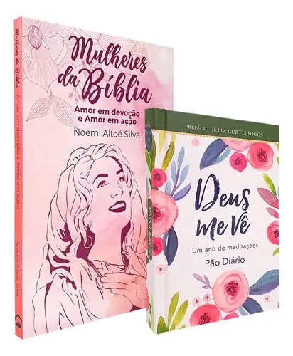 Kit Livro Mulheres Da Bíblia Devocional Feminino Deus Me Vê ...