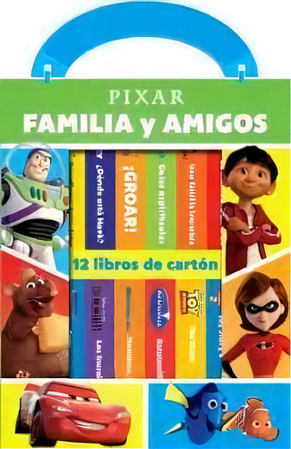 Mi Primera Libreria Pixar Familia Y Amigos Rf, De Disney Pixar. Editorial Pi Kids En Español