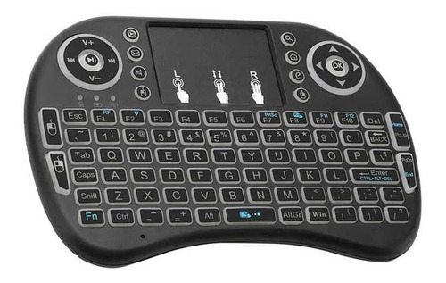 Mini Teclado Inalambrico Touchpad Smart Tv Box Receptor Usb