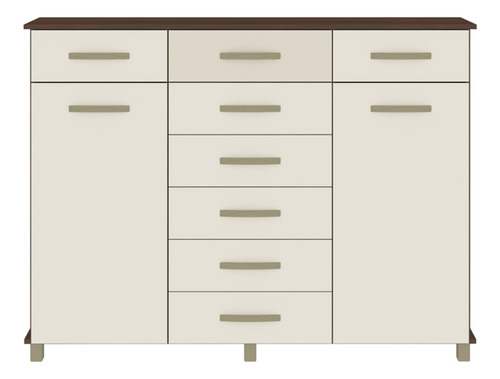 Comoda Sapateira E Cabideiro 2 Pt Co180 Rustico Champagne Fe