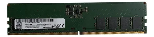Memória Ram 16gb Micron Ddr5 5600mhz Udimm Mtc8c1084s1uc56bd