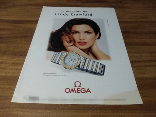 (pg933) Cindy Crawford * Publicidad Omega