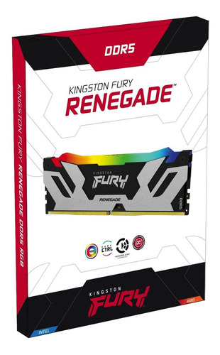 Memoria Ram Ddr5 Kingston Fury Renegade Rgb 16gb 6800mt/s