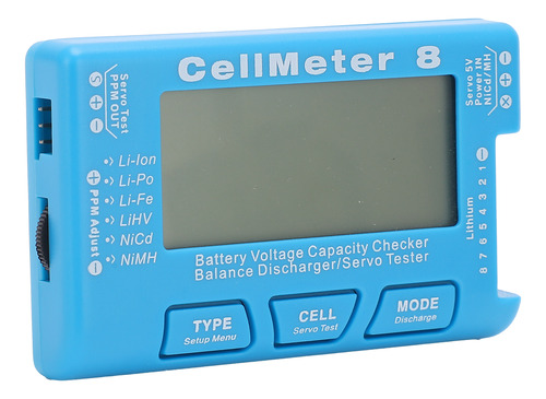 Comprobador De Capacidad De Batería Lcd Multifuncional Cellm