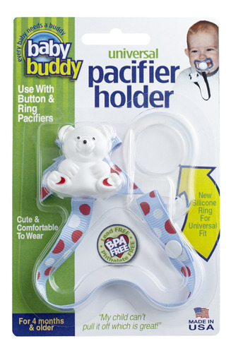 Baby Buddy Clip Universal Para Chupete - Se Ajusta Al Paci O