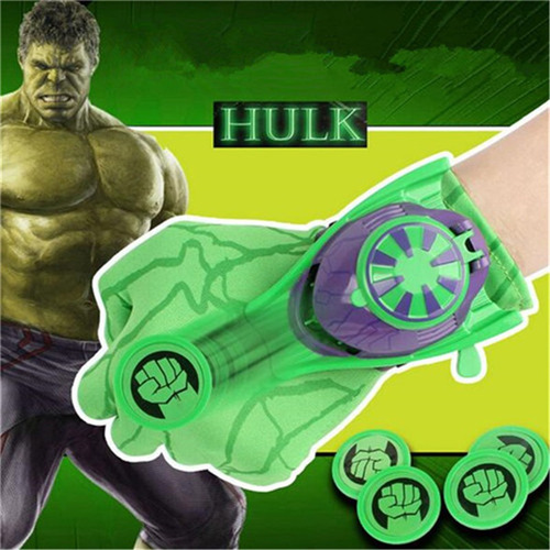 Imagen 3 de 3 de Guante De Hulk Lanza Disco
