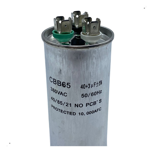 Capacitor Duplo 40+3uf 380v Cbb65 Friven