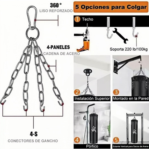 Guantes De Boxeo+juego De Ejercicios Con Sacos De Arena 14p