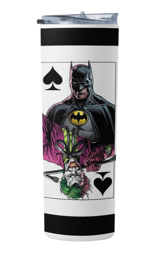 [ Termo Cafe. Skinny Tumbler 20 Oz.] Batman Joker Dc.