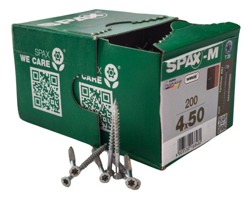 Tornillos Spax-m 4 X 50 Caja De 200 Tornillos Para Mdf