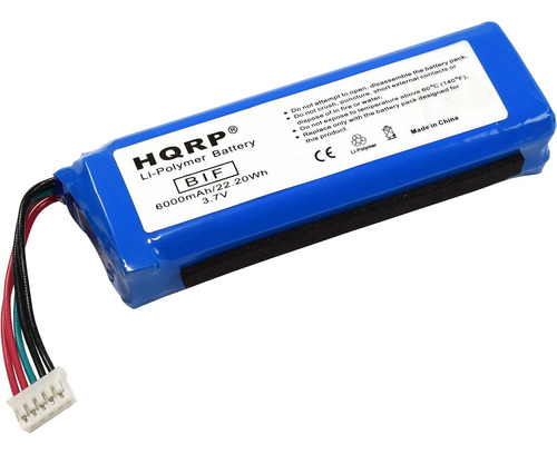 Hqrp Batería De 6000 Mah Compatible Con Jbl Charge 2+, Charg