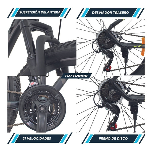 Imagen 3 de 8 de Bicicleta De Montaña Kugel Cupra Rodada 29 21 Velocidades