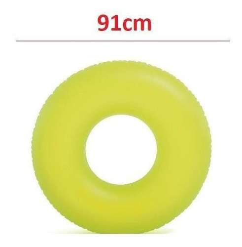 Boia De Cintura Inflável Redonda Neon Sortida Verão 91cm