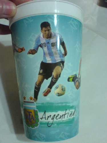 Seleccion Nacional Argentina-vaso Plastico Rigido (con Holograma) (ver Ultima Foto) Solo Para Coleccionistas Exclusivos