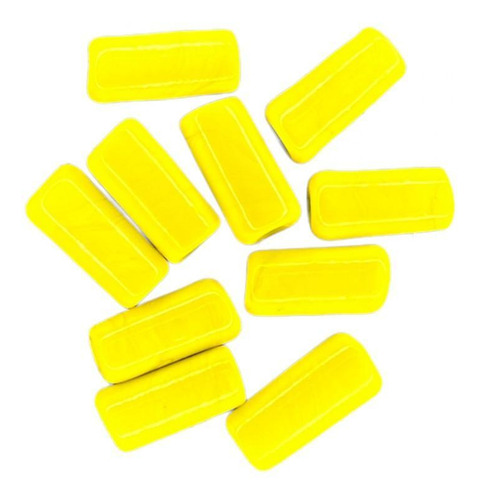 Kit Com 10 Firmas Lisas 22mm Amarelo Gema Murano Guias
