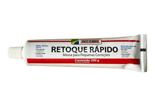 Masilla Rapida Acrilica Retoque Rapido Maxi Rubber 200gr