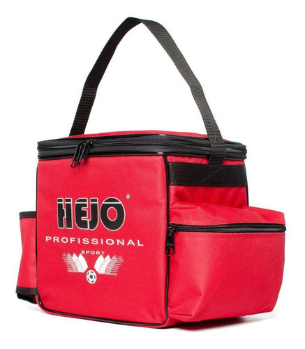 Conjunto Fardamento Saco Verona E Balde Massagista Grande Cor Vermelho Desenho do tecido Sem desenho