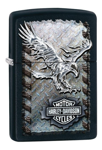  Encendedor Zippo Stamp  Aguila Acero 28485 Harley Davidson
