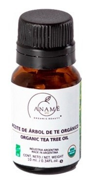 Aceite De Árbol De Te Tea Tree Orgánico X 10 Ml.- Aname Vio 