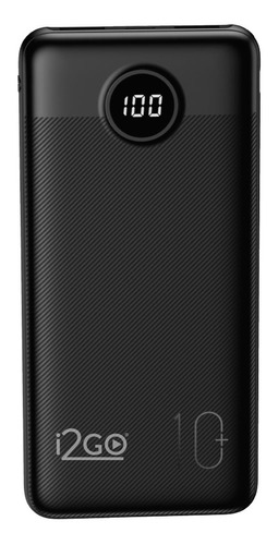 Carregador Portátil Power Bank Turbo I2go 10000mah 20w Cor Preto