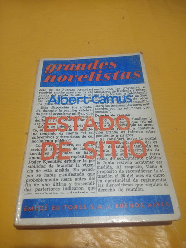 Estado De Sitio Albert Camus Emece 1973
