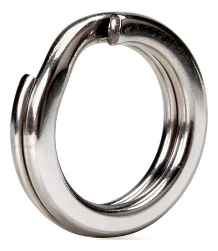 50 Anillos De Pesca Divididos De Acero Inoxidable Resistente