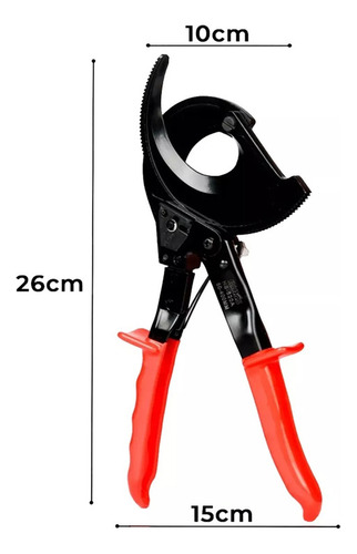 Alicate De Corte Tesoura Catraca Cabos Até 240mm