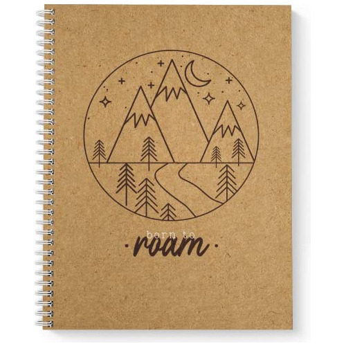 Cuaderno Espiral Born To Roam Hombres, Tamaño 8.5 X 1...