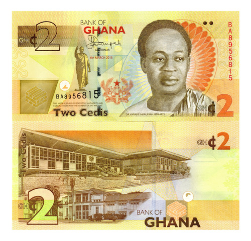 Ghana - 2 Cedis - Año 2013