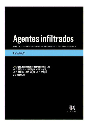Agentes Infiltrados, De Wolff Rafael. Editora Almedina Em Português