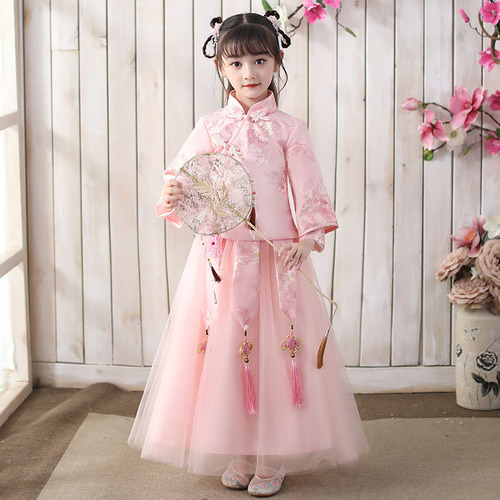 Vestido Hanfu Tang Clothes Princess Para Niña [u]